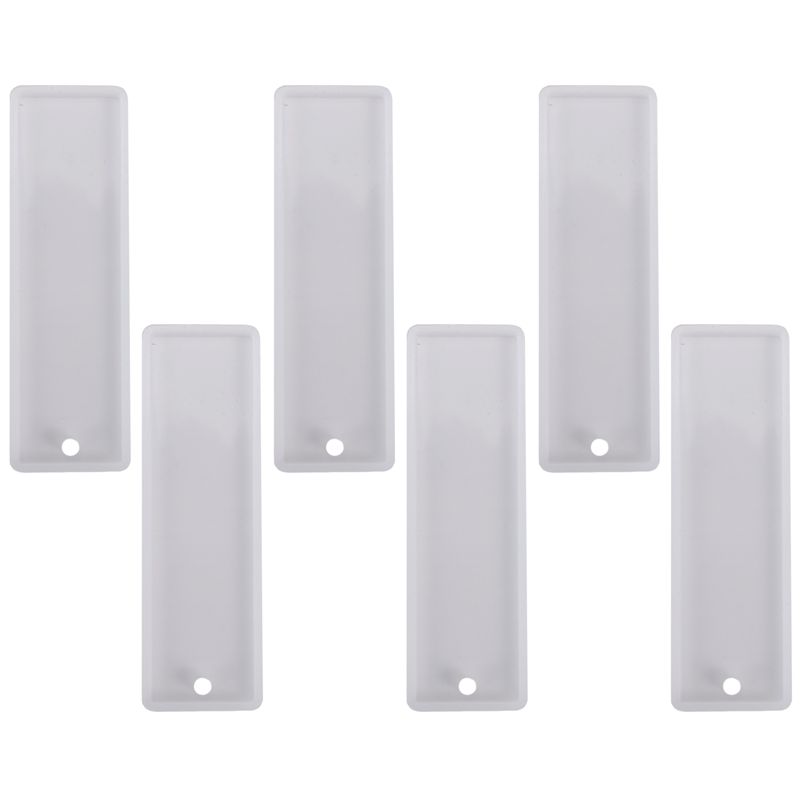 Silicone Epoxy Resin Molds Set - ABJN-6 stuks/set rechthoekige siliconen vorm voor