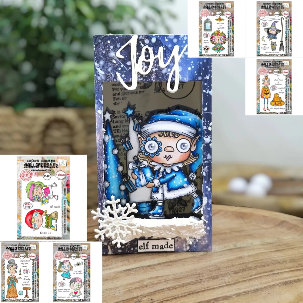 Clear Silicone Stamps For Card Making - Zoete bezem pompoen heks transparante siliconen