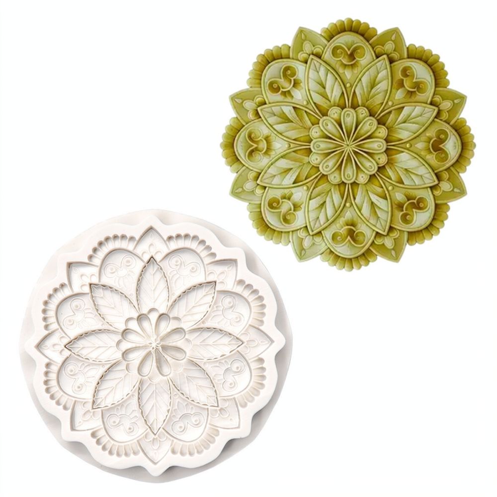 Ronde siliconen mal met bloemm - Silicone Epoxy Resin Molds Set recensie en prijs