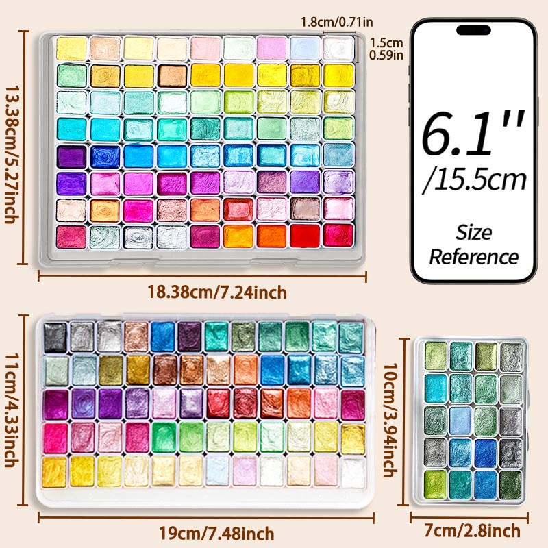 20/24/60/72 kleuren parel aqua - Watercolor Paint Set Solid Pigment recensie en prijs