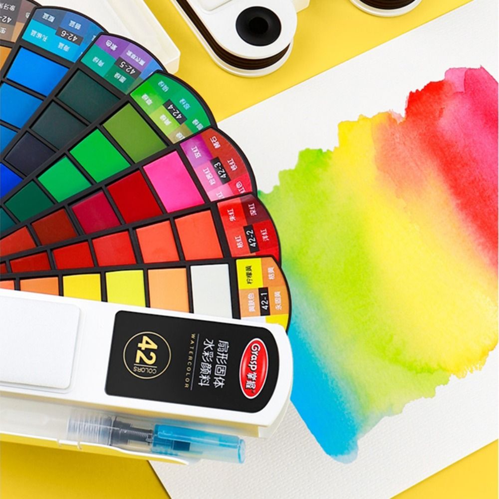 Opvouwbare aquarelverfset met  - Watercolor Paint Set Solid Pigment recensie en prijs