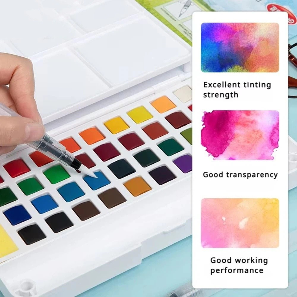 12/18/24/36 kleuren, set met e - Watercolor Paint Set Solid Pigment recensie en prijs