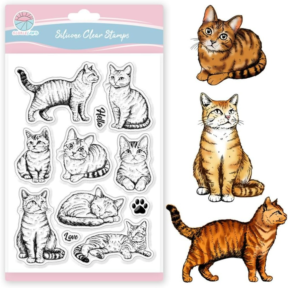 Kat Clear Stamps Realistische  - Clear Silicone Stamps For Card Making recensie en prijs
