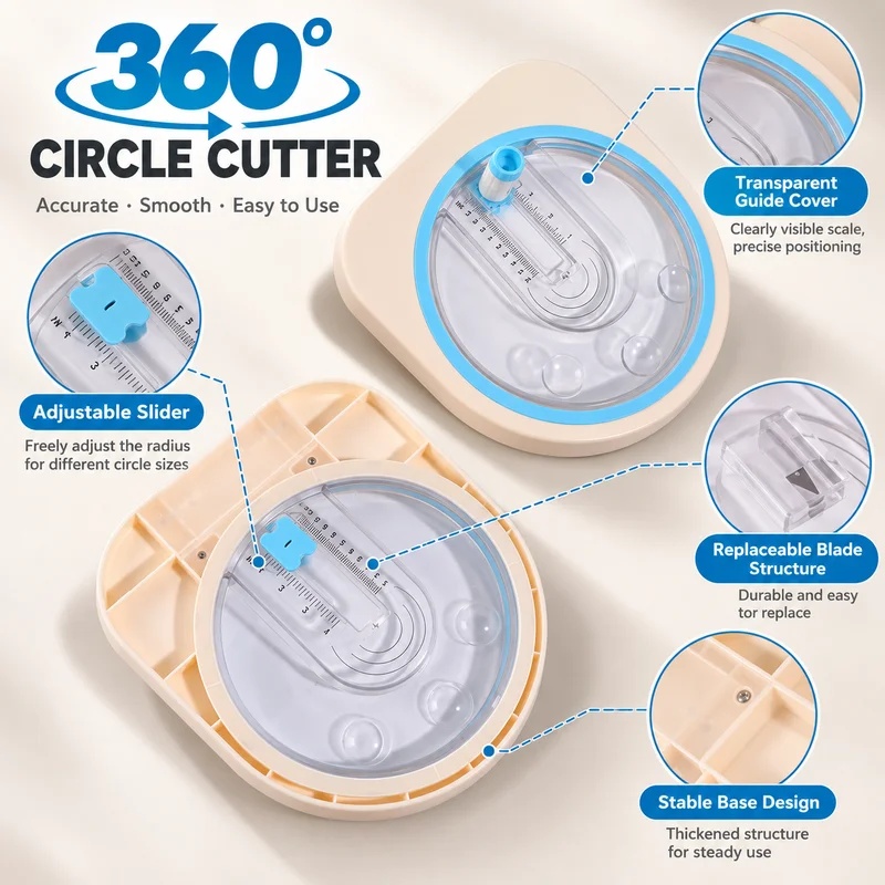 360 °   Draaiende cirkelvormig - Scrapbooking recensie en prijs